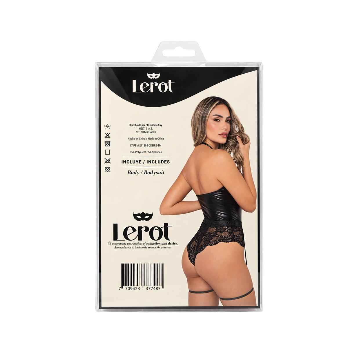 Body Desire Lerot - La Maleta Rosada body con liguero