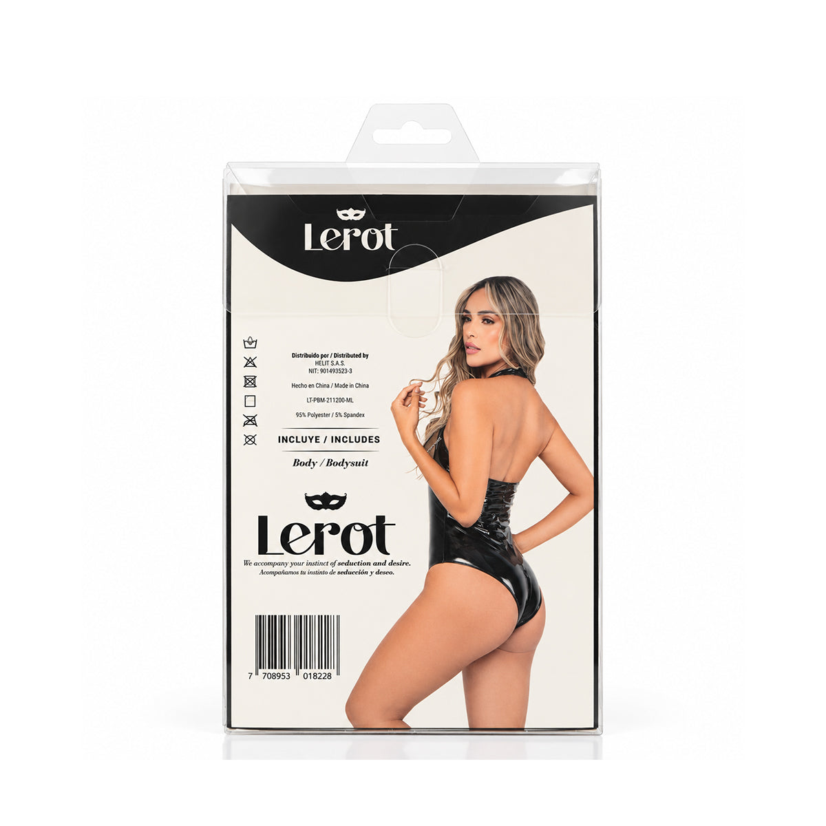 Body Noir Lerot - La Maleta Rosada body erótico