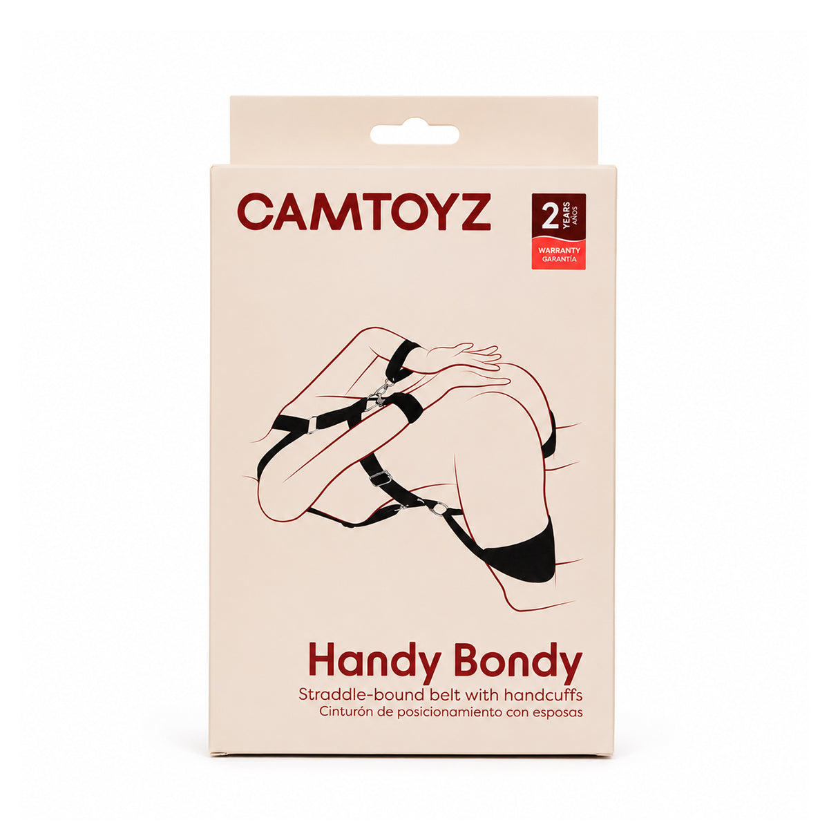 Cinturón de Posicionamiento con Esposas Handy Bondy Camtoyz - La Maleta Rosada esposas sexuales