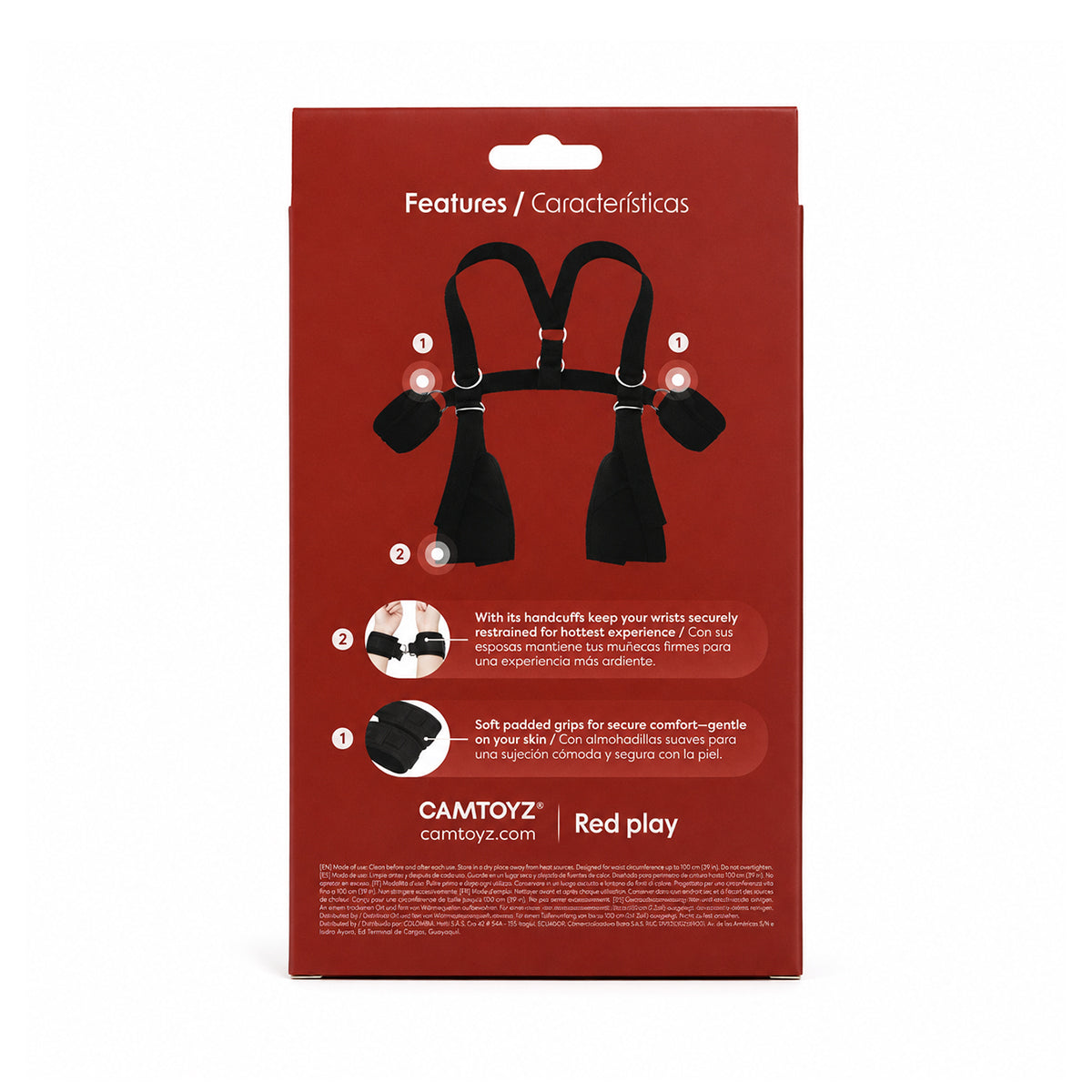 Cinturón de Posicionamiento con Esposas Handy Bondy Camtoyz - La Maleta Rosada juguetes bdsm