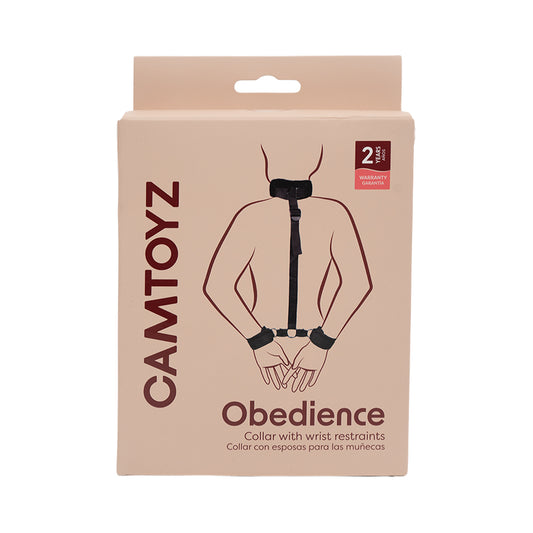 Collar con Esposas para Muñecas Obedience - La Maleta Rosada Amarre Cuello y Manos