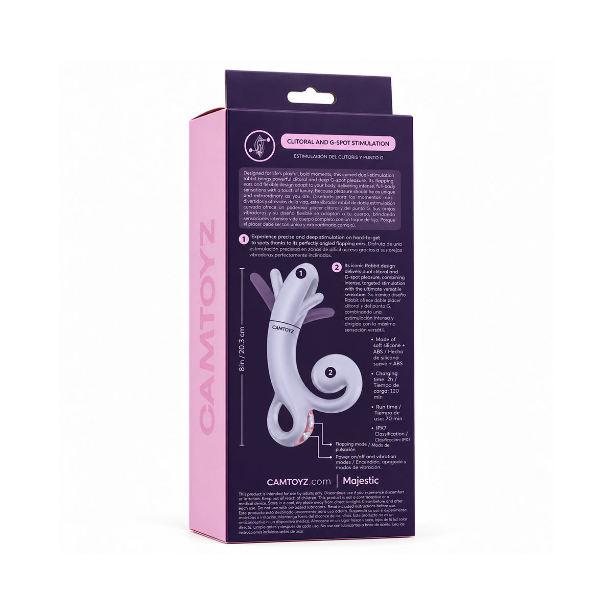 Conejo Vibrador Pulsante Flap Bunny Camtoyz - La Maleta Rosada vibrador pulsante