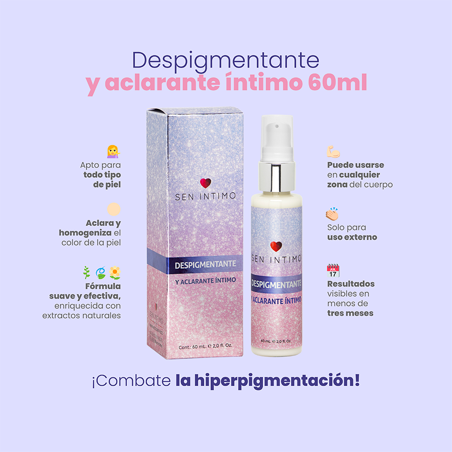 Crema Despigmentante Íntima 60 ml Sen Íntimo - La Maleta Rosada Crema Aclarante Zona Íntima