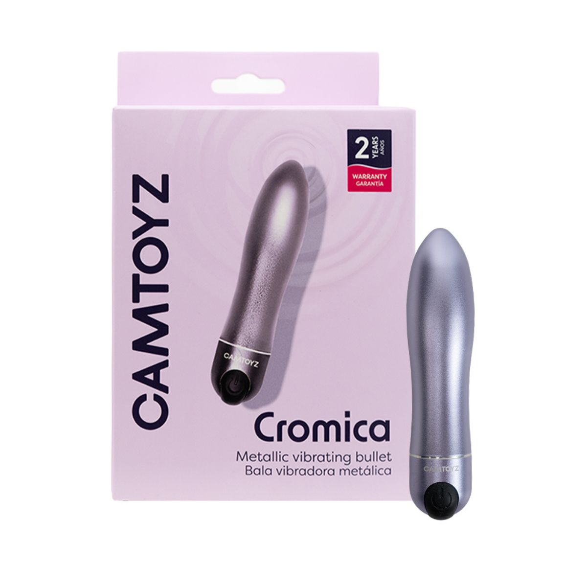 Cromica Bala vibradora metálica Camtoyz - La Maleta Rosada Bala Vibradora