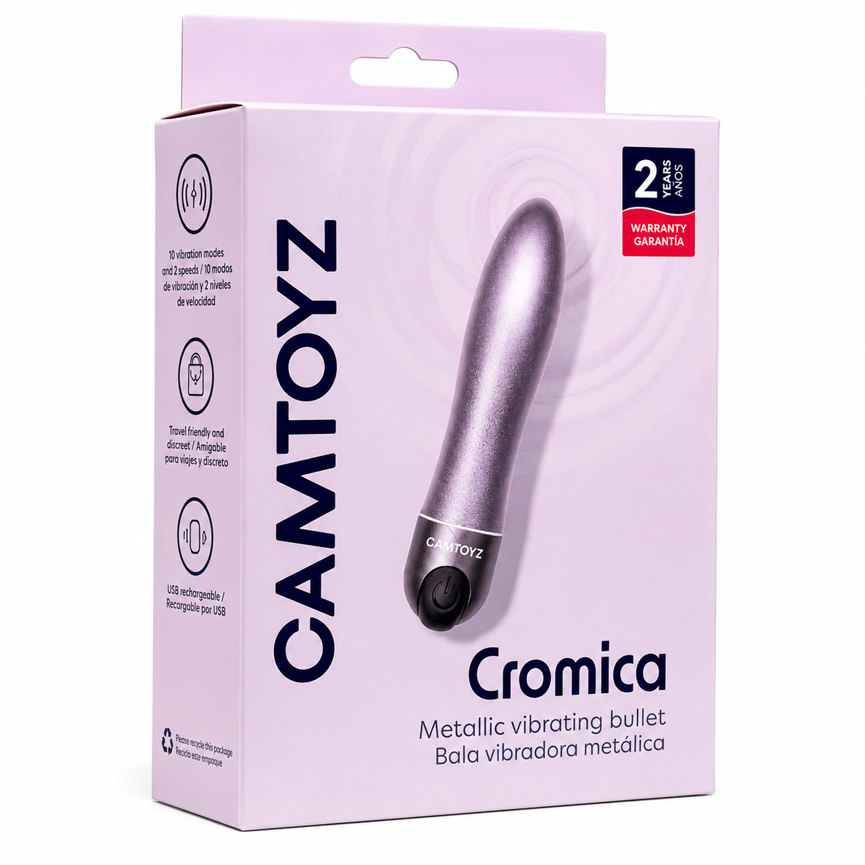 Cromica Bala vibradora metálica Camtoyz - La Maleta Rosada sex shop