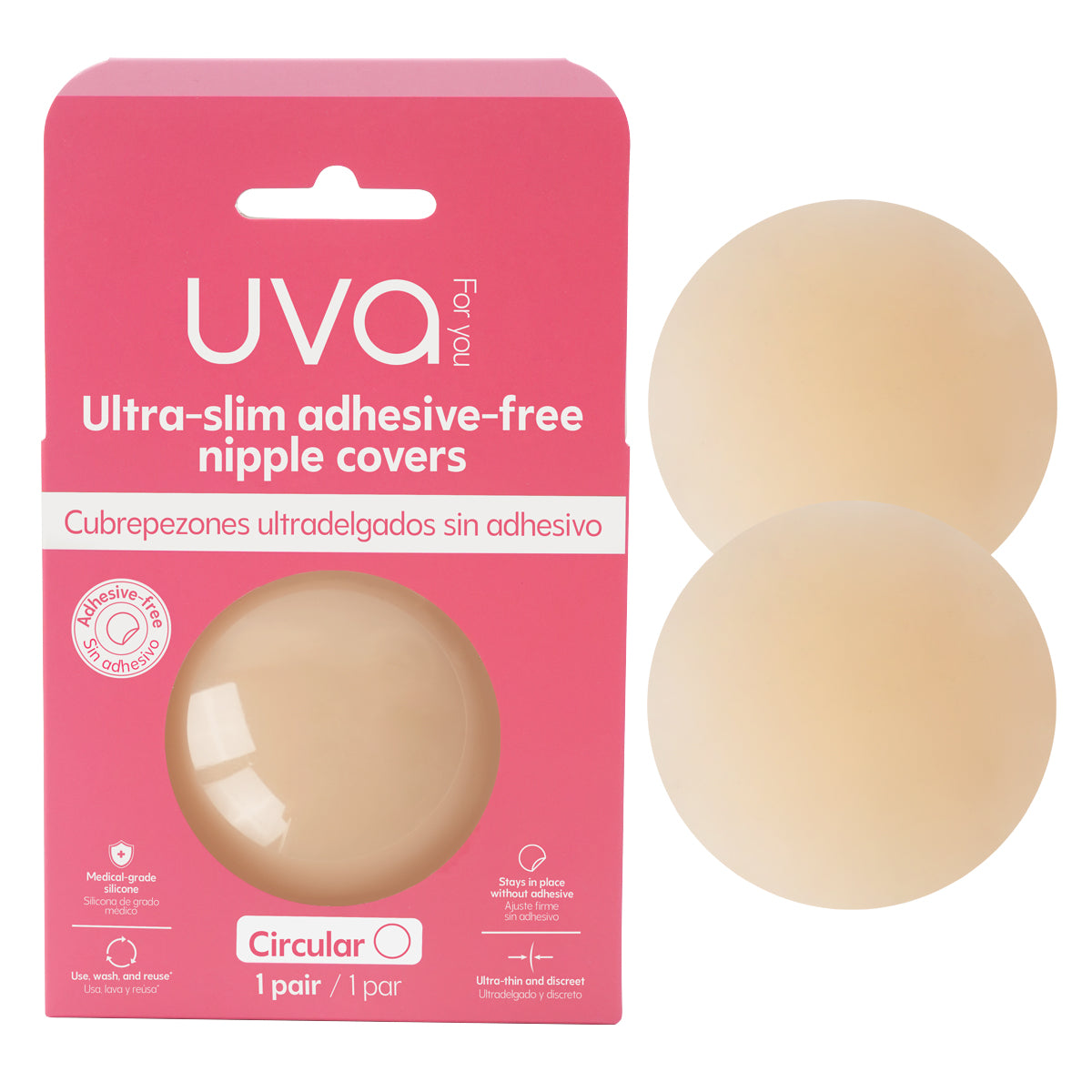 Cubrepezones sin Adhesivo UVA - La Maleta Rosada cubrepezones sin adhesivo