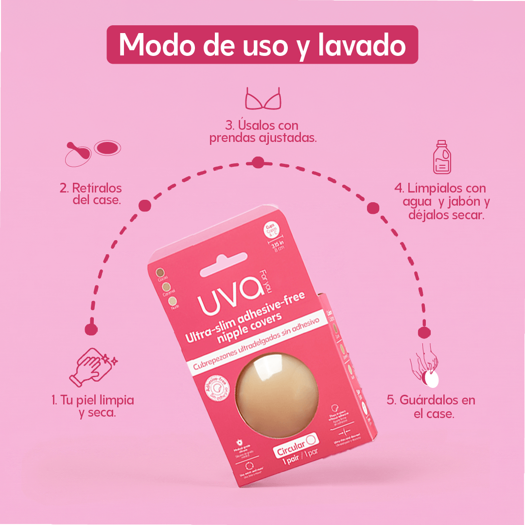 Cubrepezones sin Adhesivo UVA - La Maleta Rosada sex shop