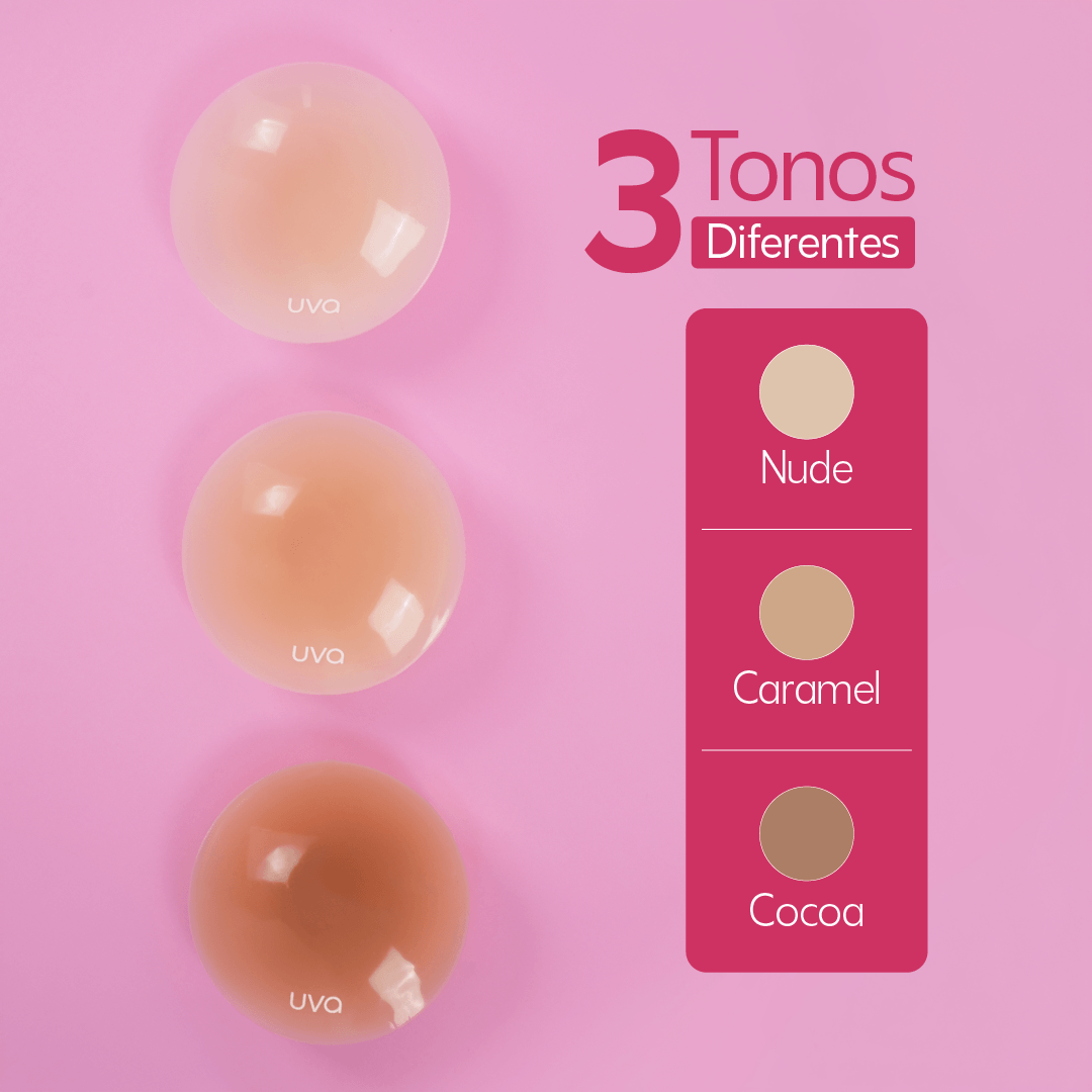 Cubrepezones sin Adhesivo UVA - La Maleta Rosada tapa pezones reutilizables de silicona