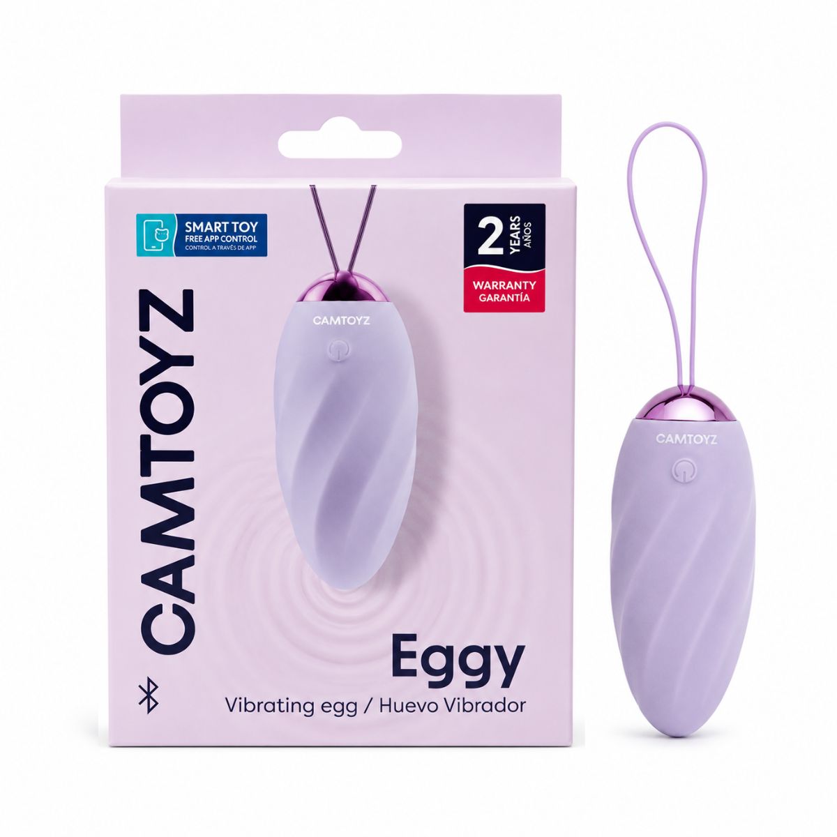 Eggy Huevo vibrador con app Camtoyz - La Maleta Rosada Bala Vibradora