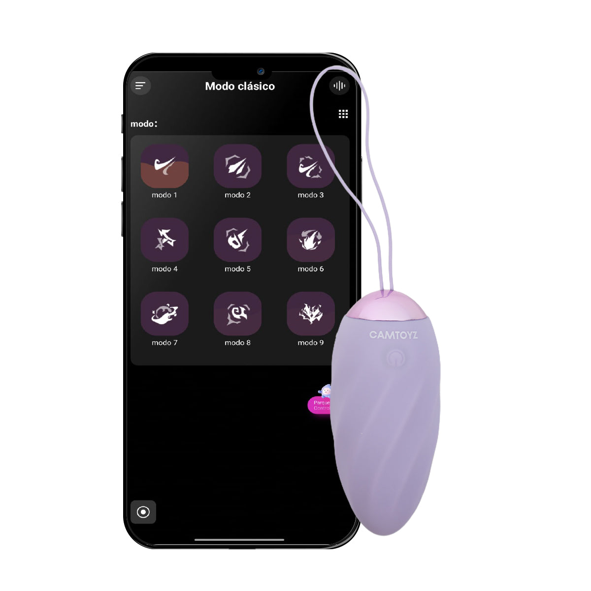 Eggy Huevo vibrador con app Camtoyz - La Maleta Rosada Vibrador con App