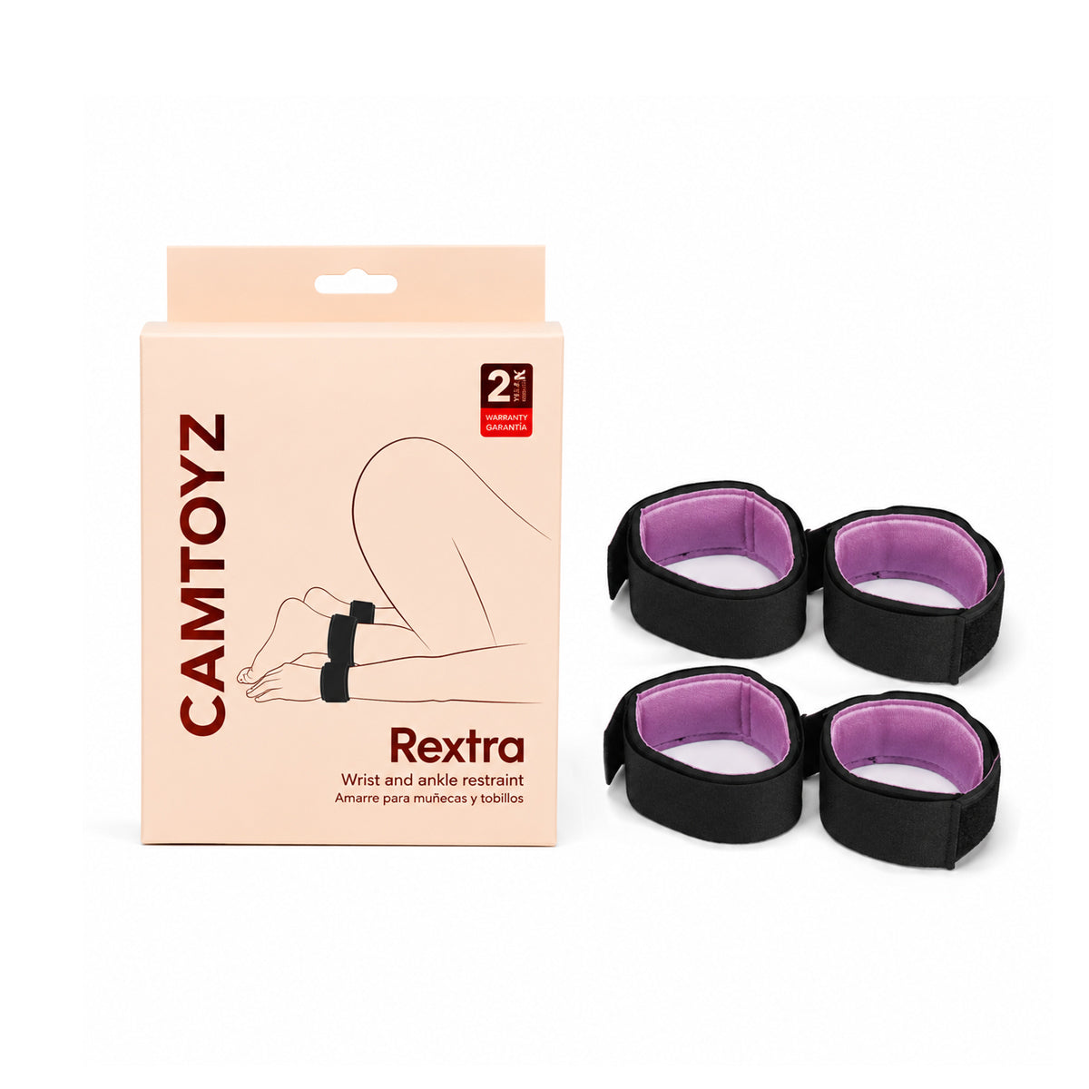 Esposas de Neopreno para Muñecas y Tobillos Rextra Camtoyz - La Maleta Rosada esposas sexuales