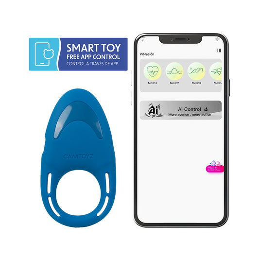 Flexring Anillo Vibrador para el pene Camtoyz - La Maleta Rosada Anillo para el Pene