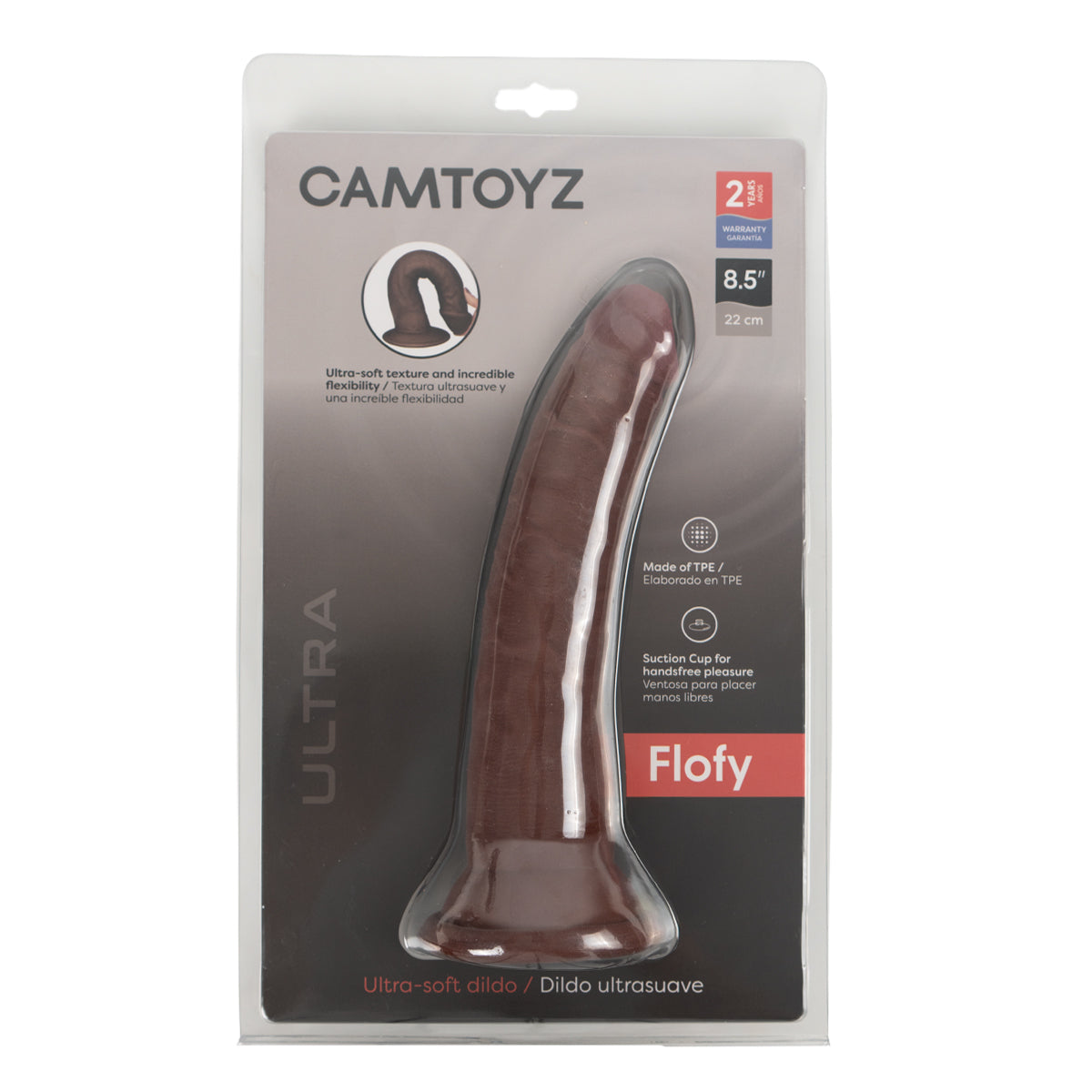 Flofy Dildo ultra suave Camtoyz - La Maleta Rosada Dildo Sin Testículos