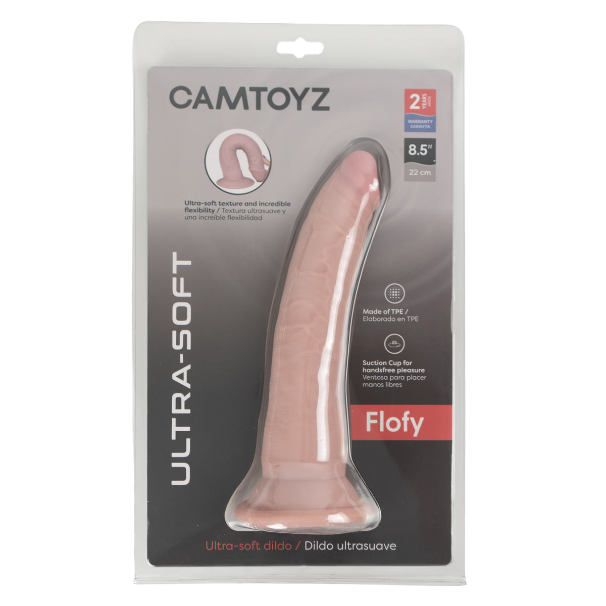 Flofy Dildo ultra suave Camtoyz - La Maleta Rosada Dildo Ultra Suave