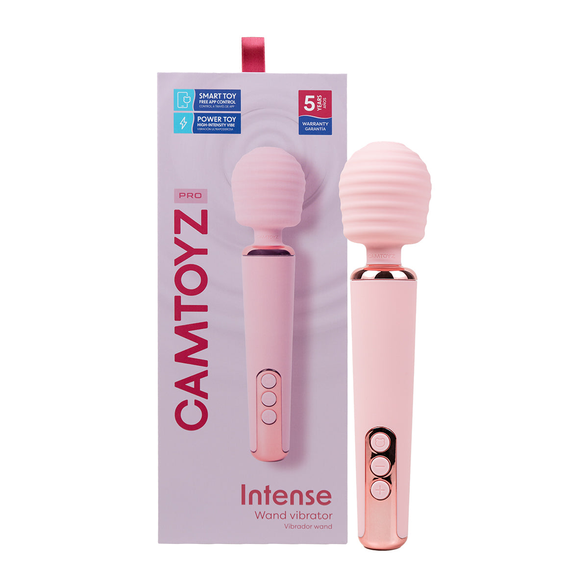 Intense Vibrador wand Camtoyz - La Maleta Rosada Masajeador de Clítoris