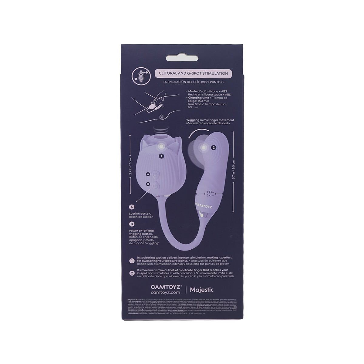 Lotus G-spot Vibrador con Bala Camtoyz - La Maleta Rosada Vibrador clitorial
