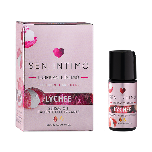 Lubricante Íntimo Lychee Sensación Caliente Electrizante de Sen Íntimo - La Maleta Rosada Lubricante Caliente
