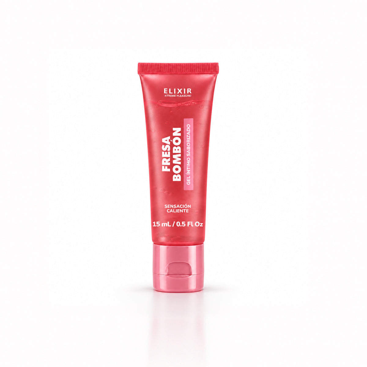 Lubricante Íntimo Saborizado Fresa Bombón Elixir 15 ml - La Maleta Rosada Lubricante Caliente