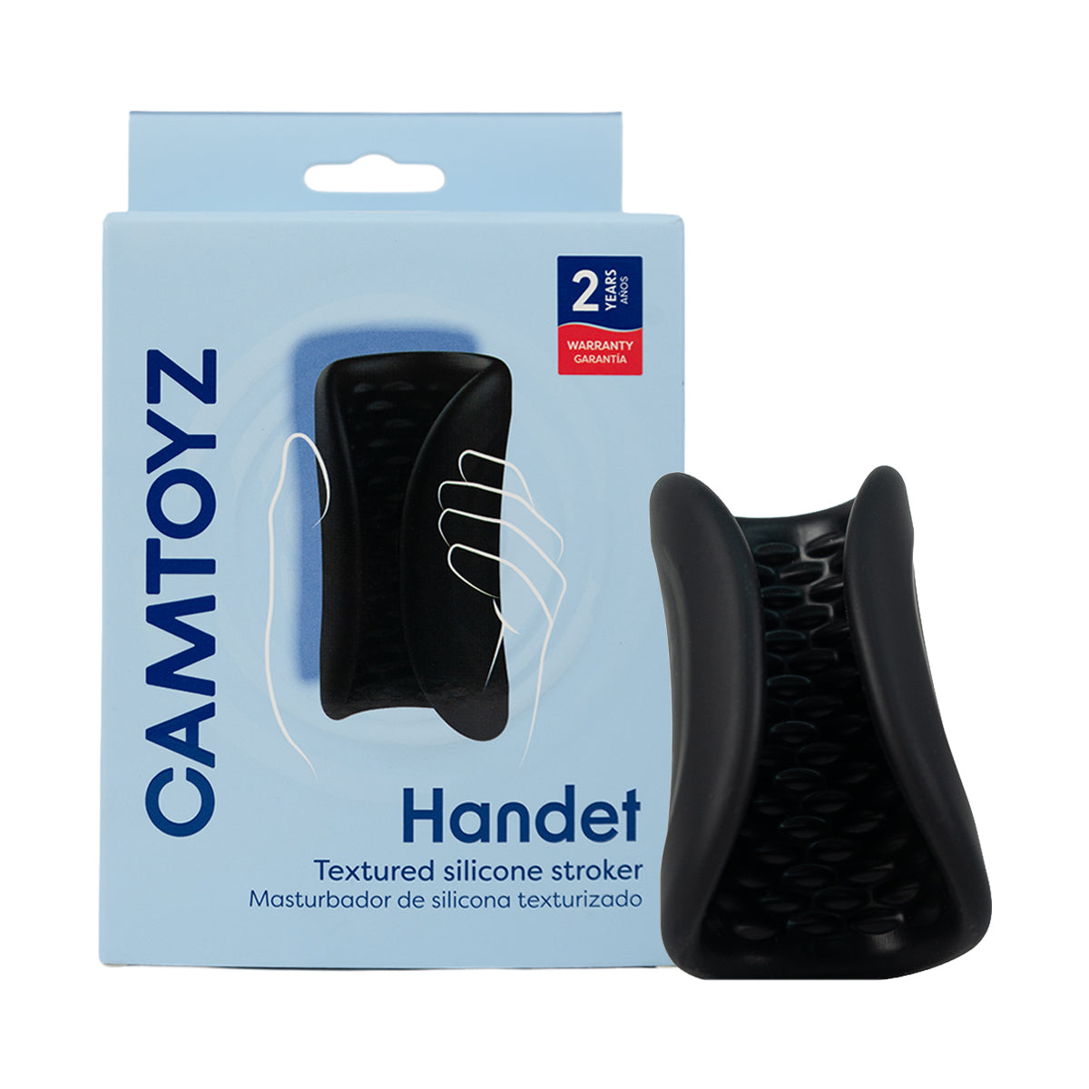 Masturbador de Silicona Texturizado Handet - La Maleta Rosada Masturbador Masculino