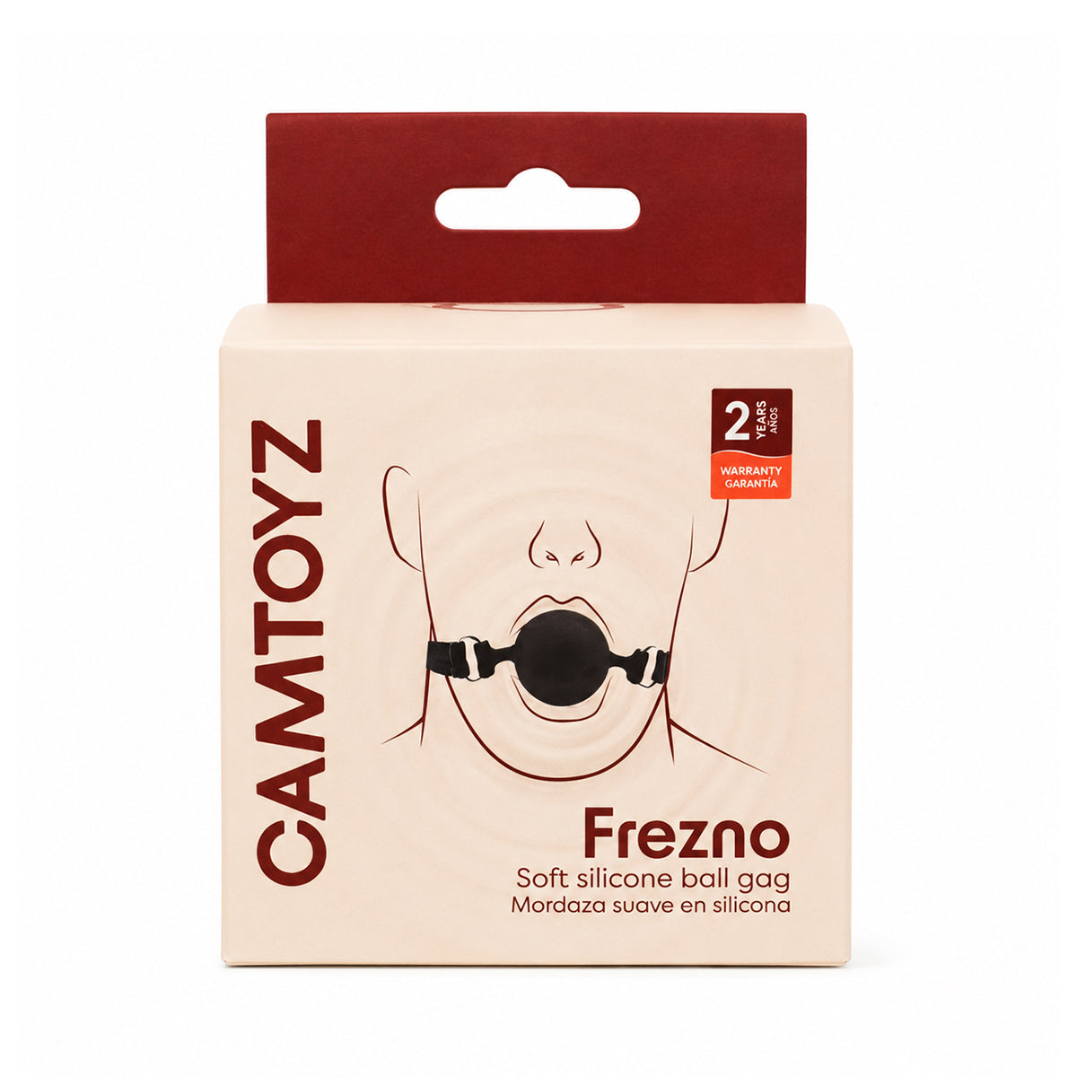Mordaza de Bola de Silicona Frezno Camtoyz - La Maleta Rosada ball gag