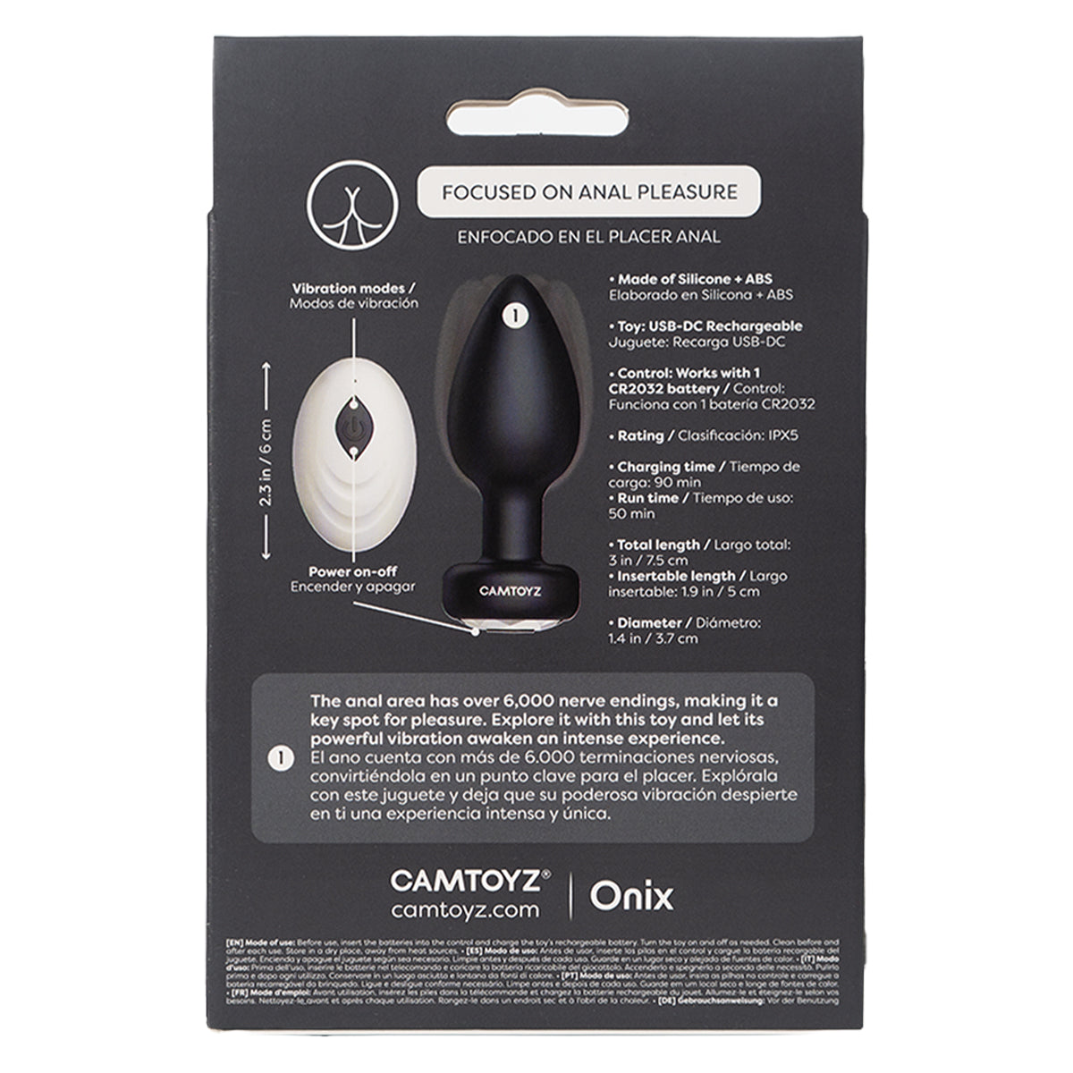 Nexus Plug anal con vibrador Camtoyz - La Maleta Rosada sex shop