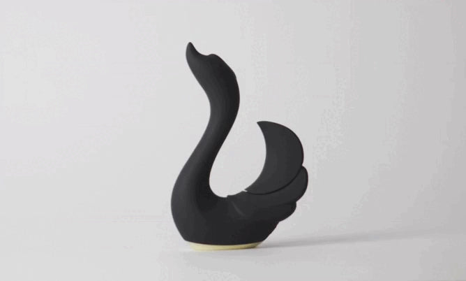 Vibrador y Succionador Cisne Negro - La Maleta Rosada Sex Shop