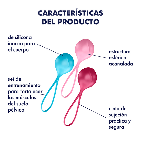 Satisfyer Strengthening Balls - La Maleta Rosada Juguetes Sexuales