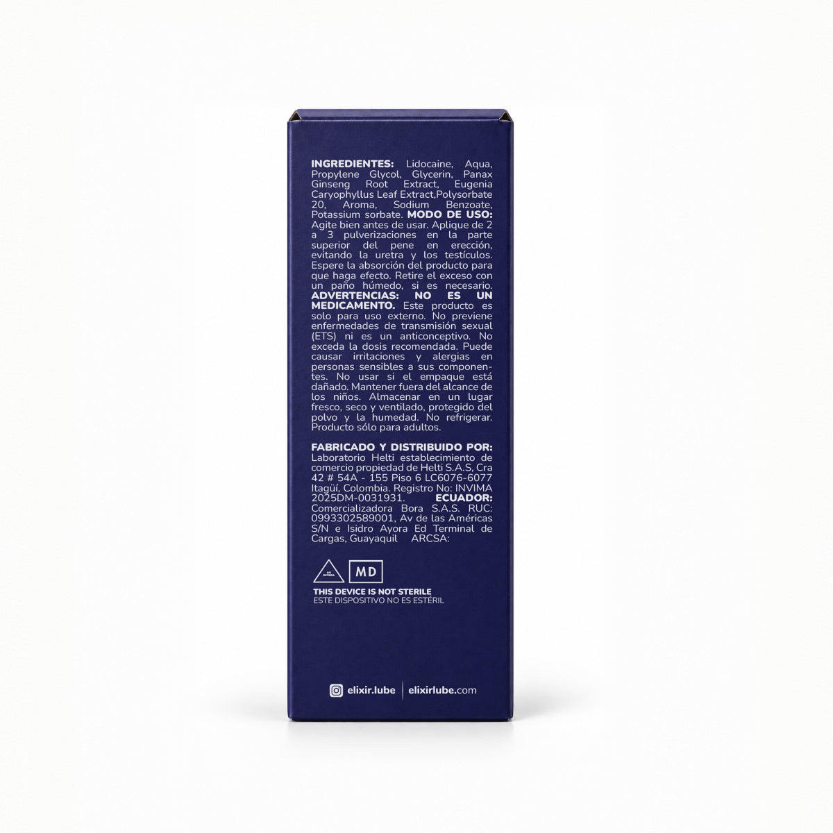 Retardante Masculino Durapro Elixir - La Maleta Rosada Desensibilizante Masculino