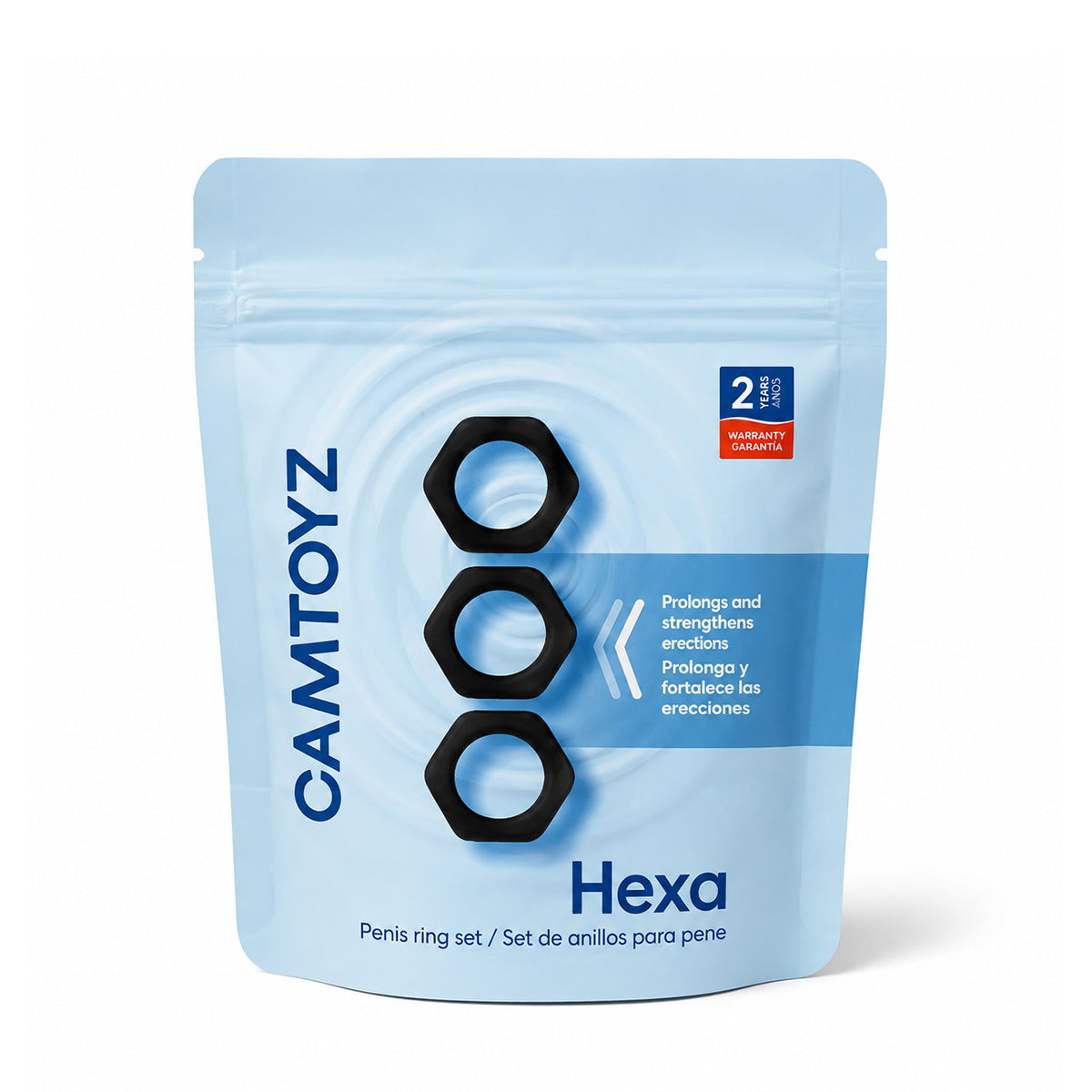 Set de 3 Anillos para el Pene Hexa Camtoyz - La Maleta Rosada juguetes para el pene