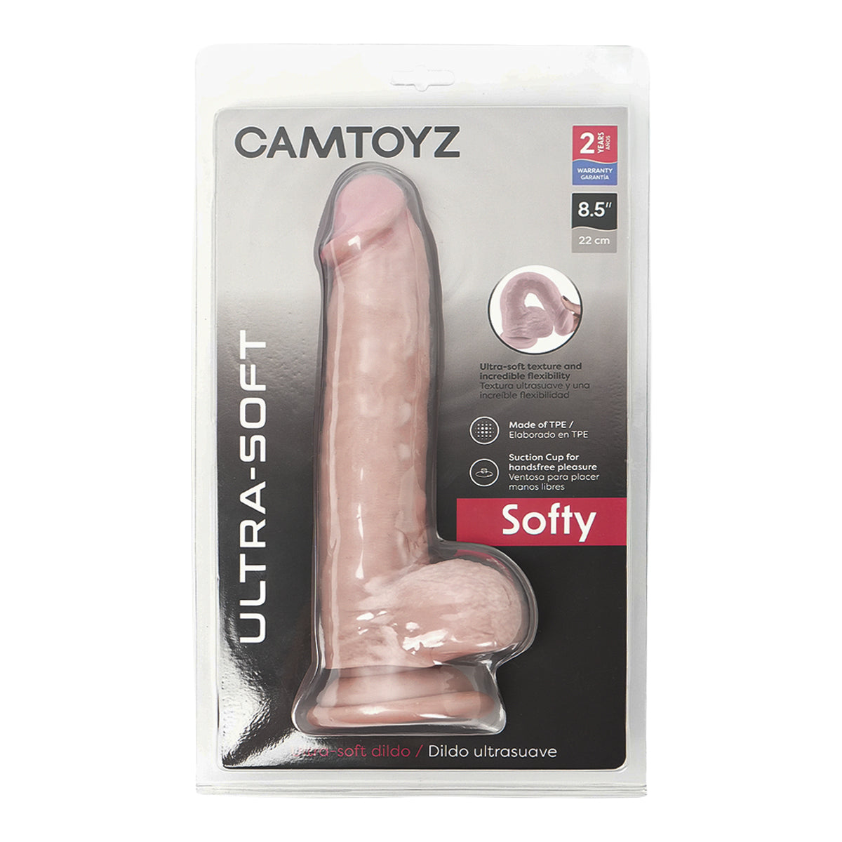 Softy Dildo ultra suave Camtoyz - La Maleta Rosada Dildo Ultra Suave