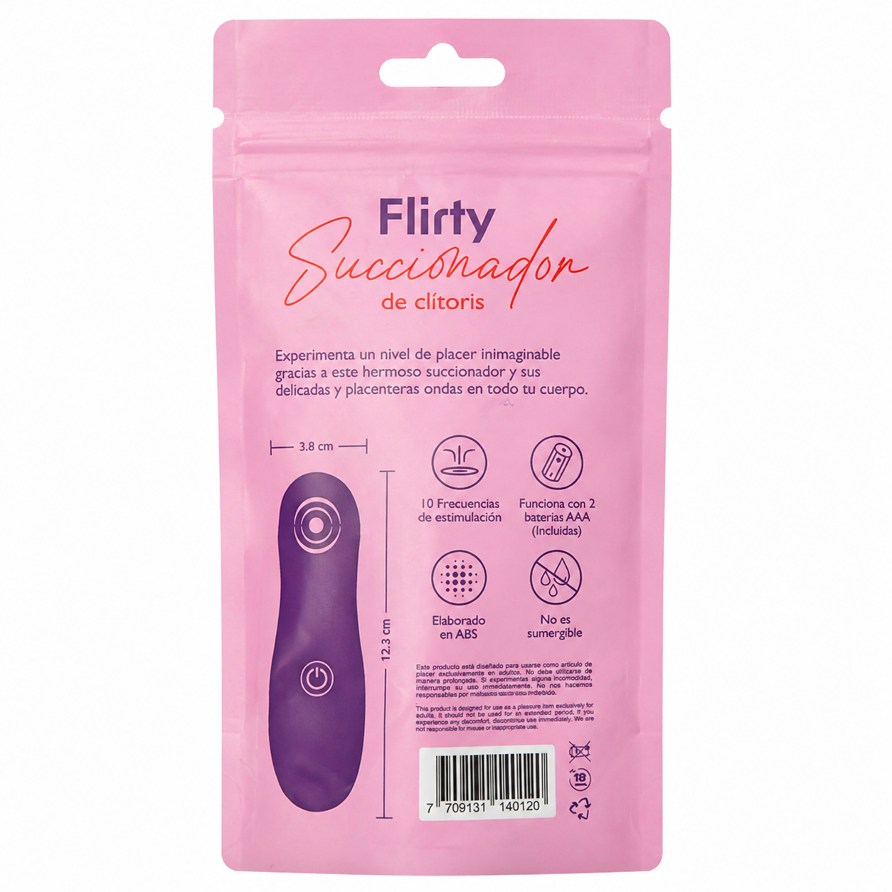 Succionador de Clítoris Flirty - La Maleta Rosada Succionador Económico