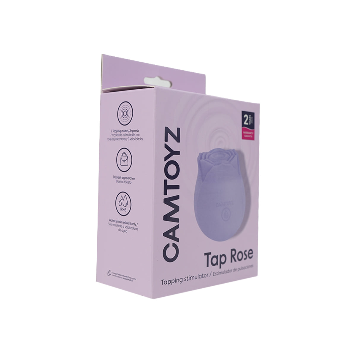 Tap Rose Estimulador de Pulsaciones Camtoyz - La Maleta Rosada Estimulador Clitorial por Golpeteo