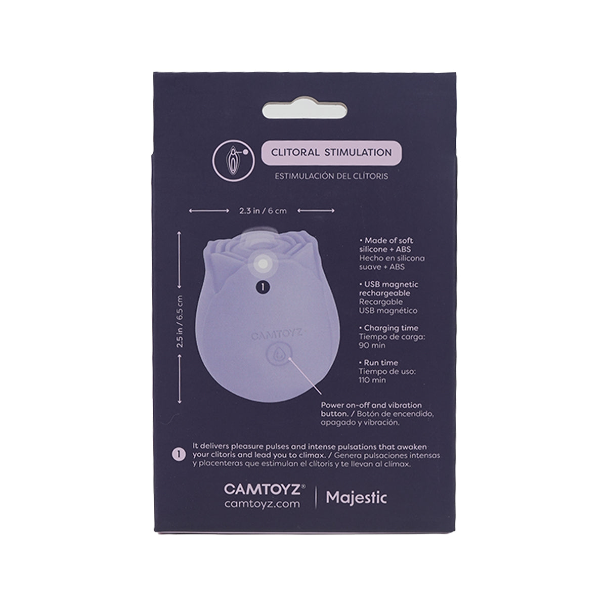 Tap Rose Estimulador de Pulsaciones Camtoyz - La Maleta Rosada tienda erótica