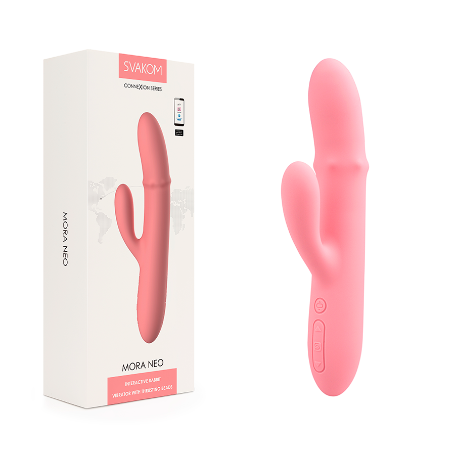 Vibrador Conejo con Anillo de Esferas y App - La Maleta Rosada Vibrador Conejo Interactivo