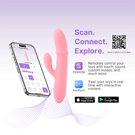 Vibrador Conejo con Anillo de Esferas y App - La Maleta Rosada Vibrador Interactivo