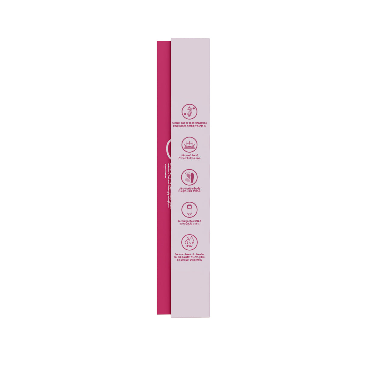 Vibrador Conejo Ergonómico FlexiCurve con App - La Maleta Rosada La Maleta Rosada