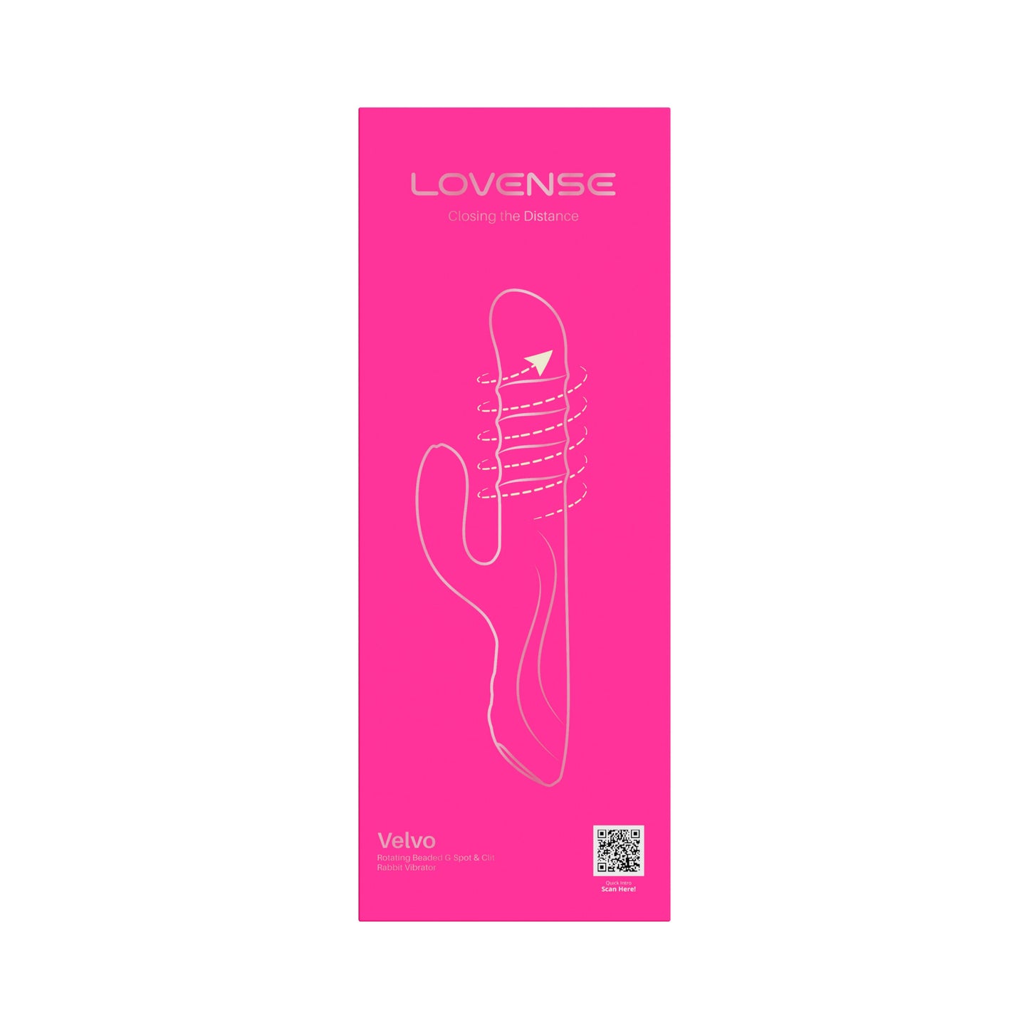 Vibrador Conejo Rotativo Velvo Rabbit Lévense - La Maleta Rosada Conejo Lovense