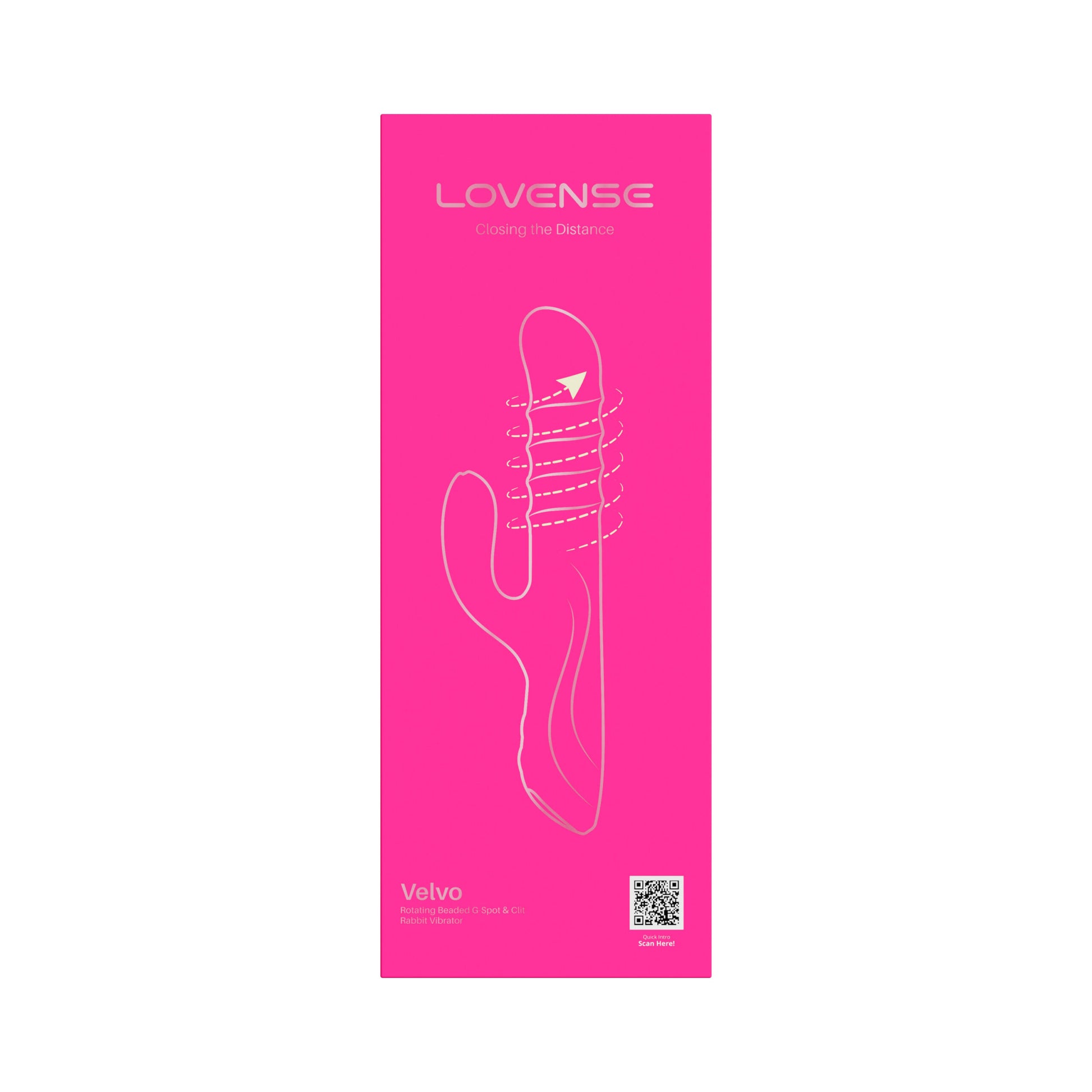Vibrador Conejo Rotativo Velvo Rabbit Lévense - La Maleta Rosada Conejo Lovense