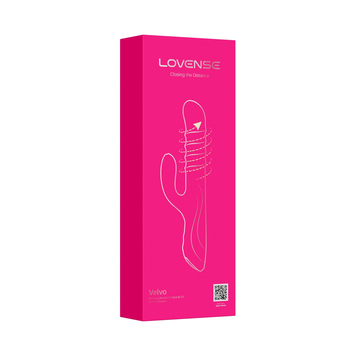 Vibrador Conejo Rotativo Velvo Rabbit Lévense - La Maleta Rosada Vibrador de Doble Estimulación