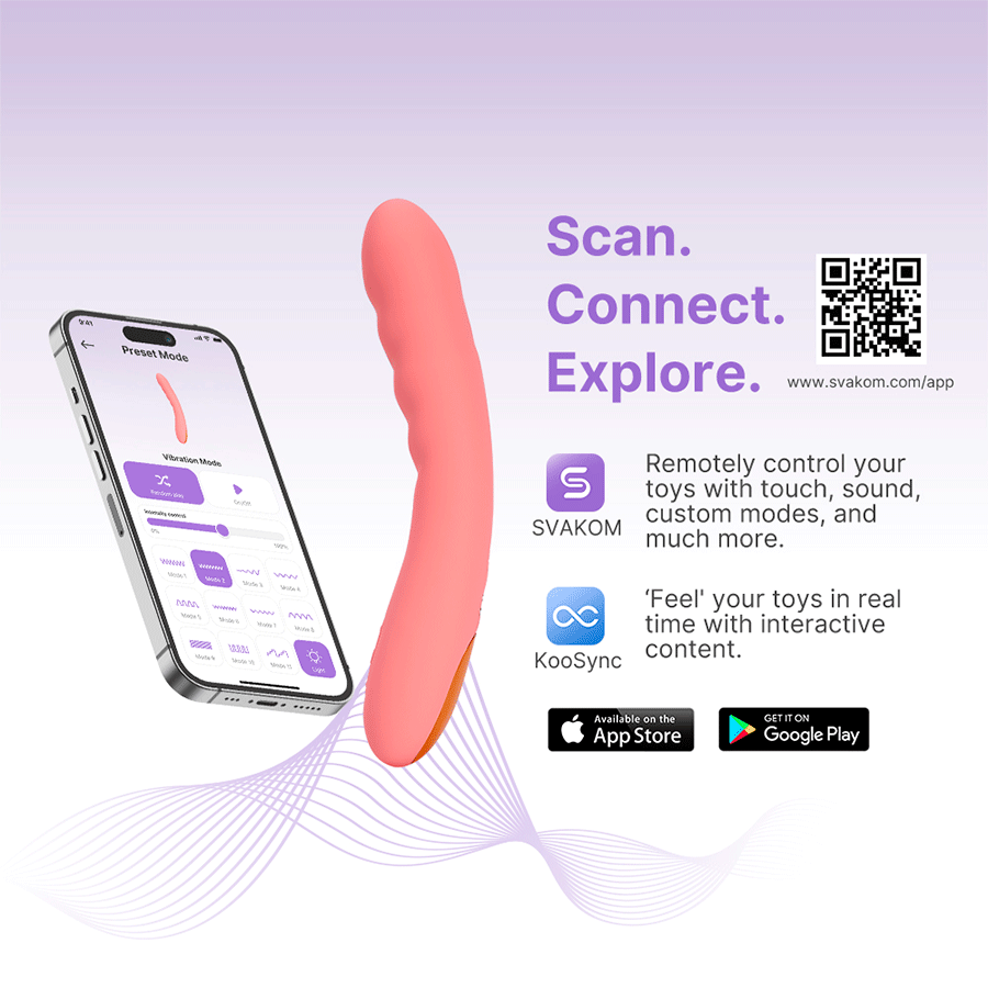Vibrador de Punto G Ava Neo con App Svakom - La Maleta Rosada Vibrador Interactivo