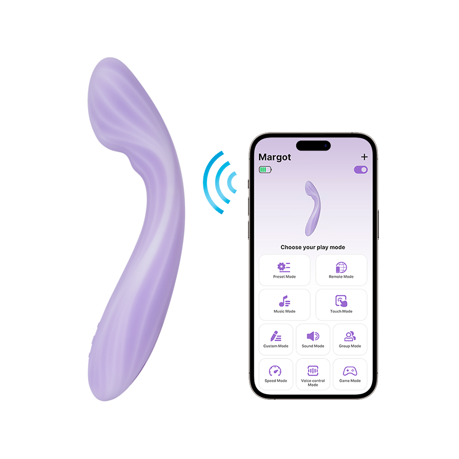 Vibrador de Punto G Margot con App Svakom - La Maleta Rosada Vibrador Interactivo