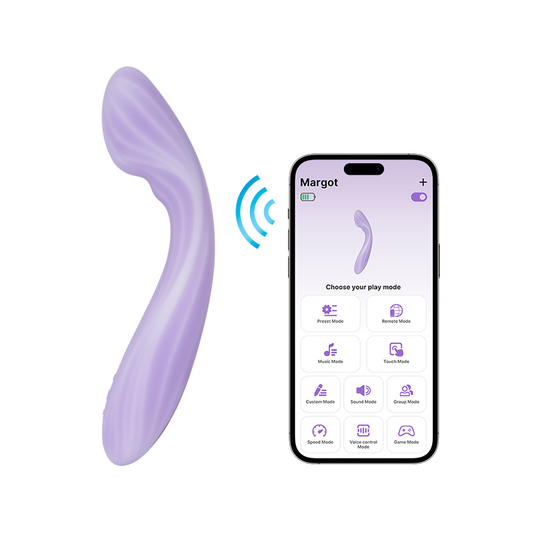 Vibrador de Punto G Margot con App Svakom - La Maleta Rosada Vibrador Interactivo