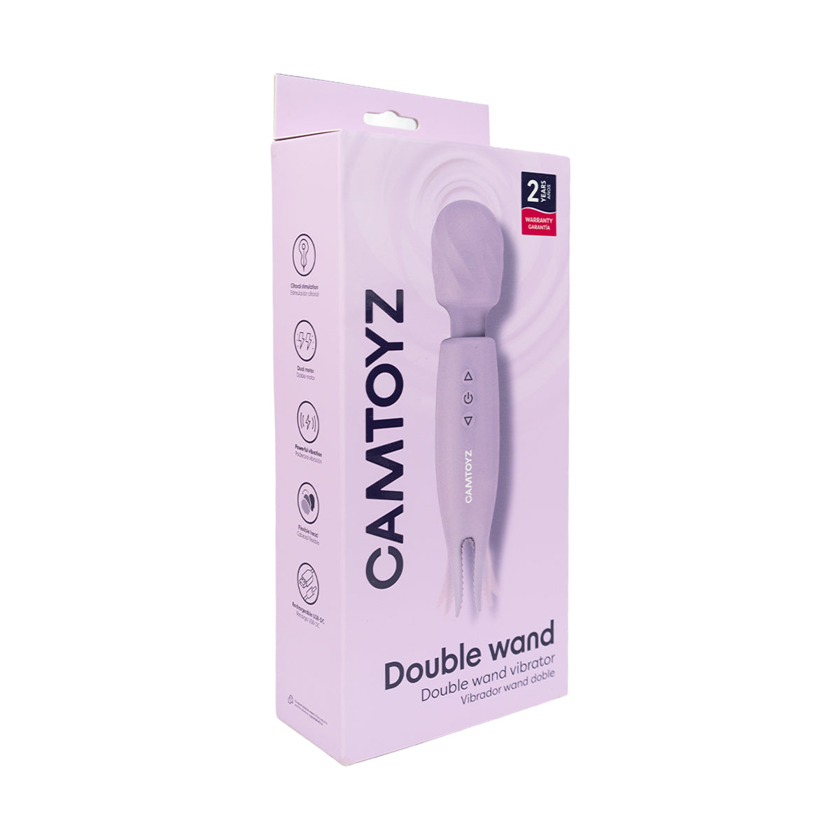 Vibrador Double Wand Camtoyz - La Maleta Rosada Bala Vibradora