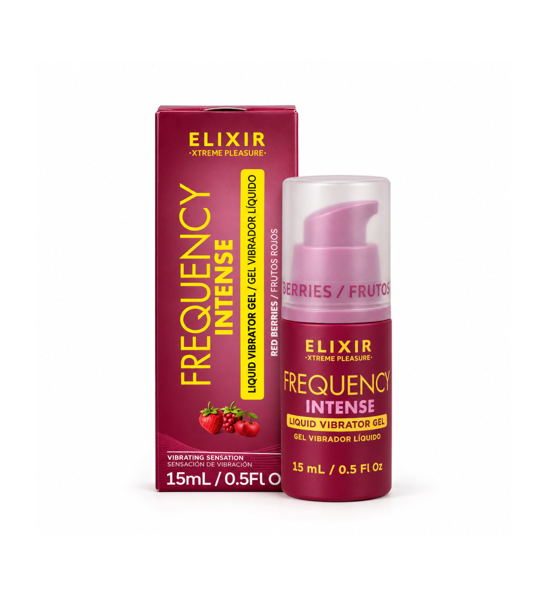 Vibrador Líquido Frequency Intense Saborizado Elixir - La Maleta Rosada vibrador líquido elixir