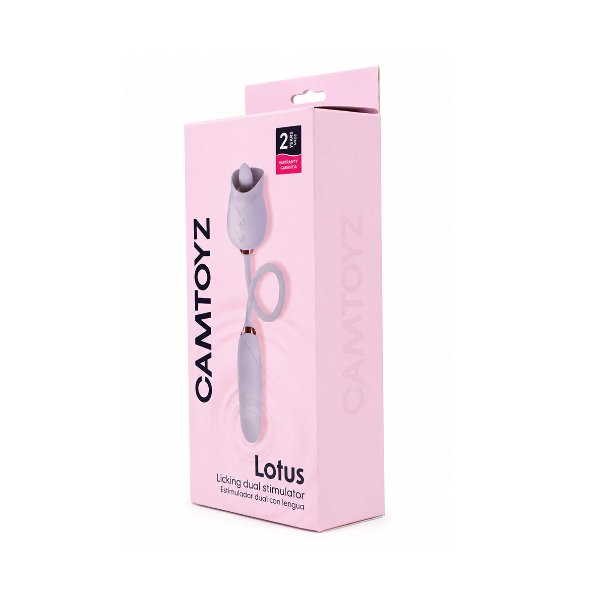 Vibrador Lotus con Lengua y Bala Camtoyz Lila - La Maleta Rosada lengua vibradora