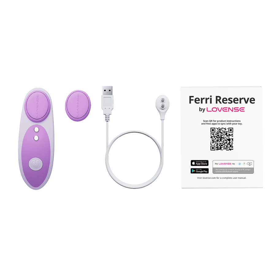 Vibrador para Panty Ferri Reserve con App Lovense - La Maleta Rosada Vibrador Magnético para Ropa Interior