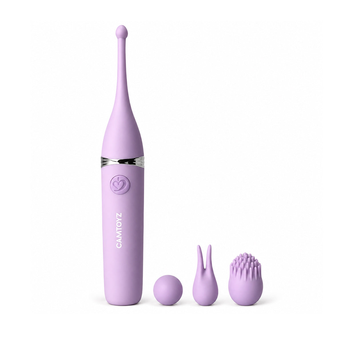 Vibrador Triple Tip con 3 Puntas Camtoyz - La Maleta Rosada vibrador para clítoris